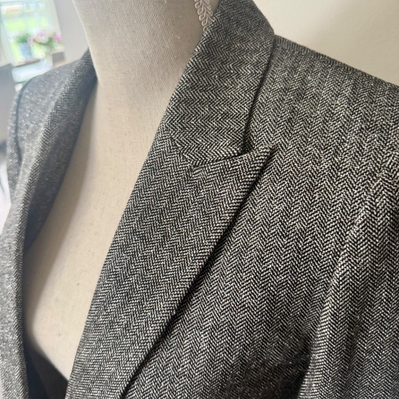 ZADIG & VOLTAIRE Wool Silk Metallic Interwoven Blazer 36 / S - Picture 7 of 8